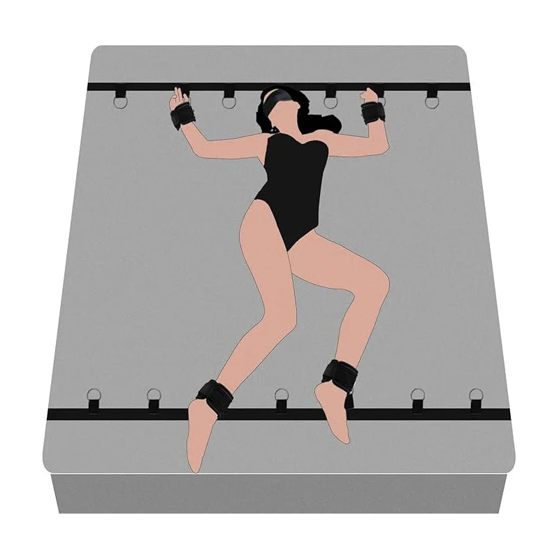 Sex Bondage BDSM Kit Bed Restraints Set Adjustable Hand Ankle Cuff Sex Restraints Straps Adult Sex Toys for Couples SM Games