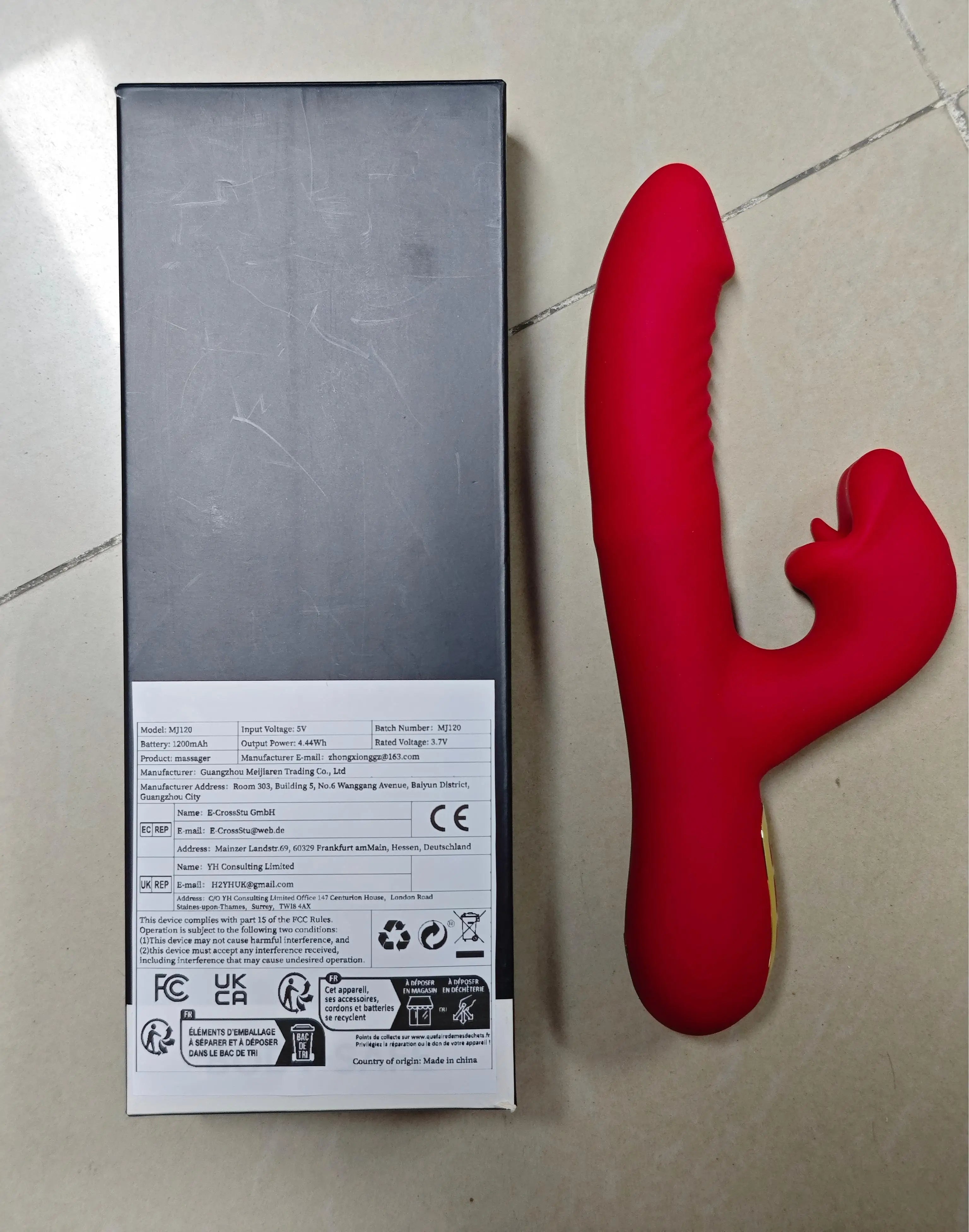 Adult Sex Toys Female Masturbation Vibrator Stimulates G-Spot and Clitoris 5 Bite Patterns & 7 Percussion Frequencies Adult Toys