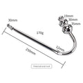 Stainless Steel Anal Hook With Anal Beads Hole Anal Hook Metal Butt Plug Anal Sex Toys Adult Product No Vibrator For Men Gay