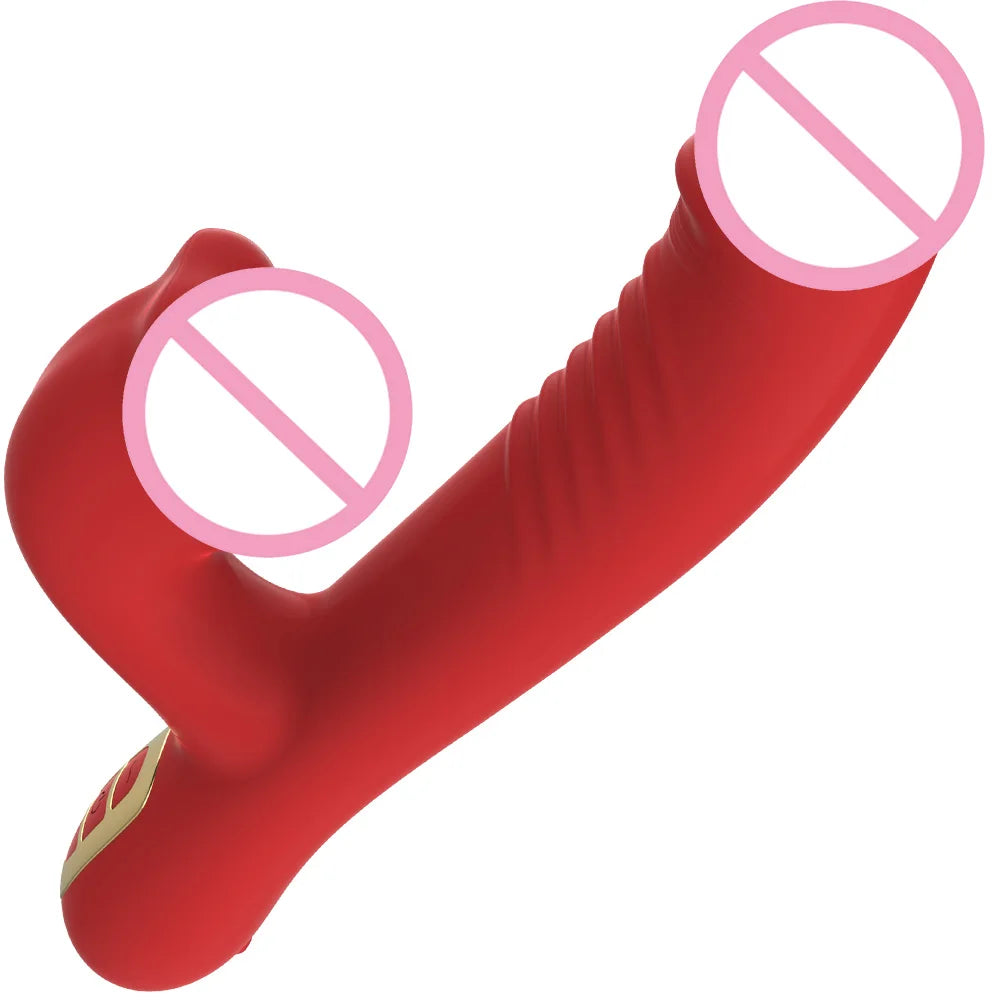 Adult Sex Toys Female Masturbation Vibrator Stimulates G-Spot and Clitoris 5 Bite Patterns & 7 Percussion Frequencies Adult Toys