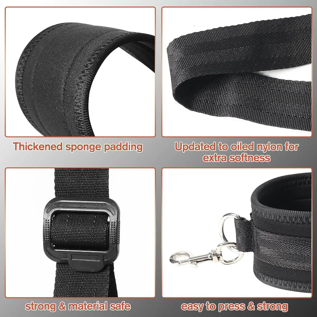 Sex Bondage BDSM Kit Bed Restraints Set Adjustable Hand Ankle Cuff Sex Restraints Straps Adult Sex Toys for Couples SM Games