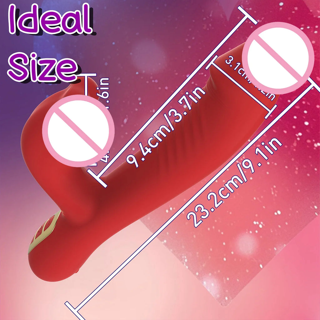 Adult Sex Toys Female Masturbation Vibrator Stimulates G-Spot and Clitoris 5 Bite Patterns & 7 Percussion Frequencies Adult Toys