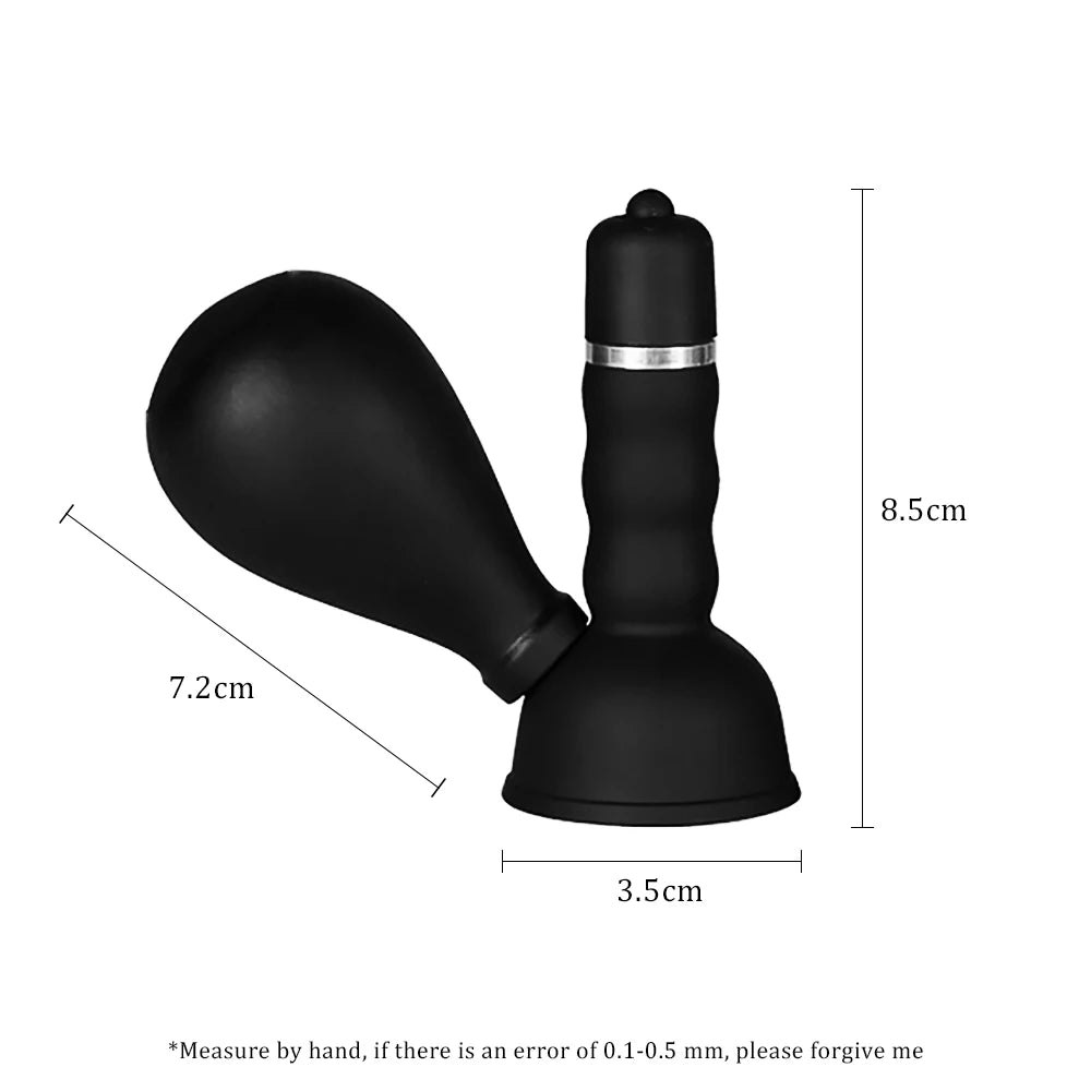 Nipple Sucker Vibrator With Brush Breast Nipple Pussy Clit Stimulation Massager Breast Enlargement Pump Adult Sex Toys For Women