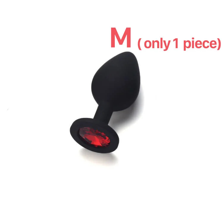 Adult Silicone Anal Plug Dildos Bullet Vibrator Butt Plugs Sex Toys for Women Men Gay Prostate Massager Anal Masturbating S/M/L