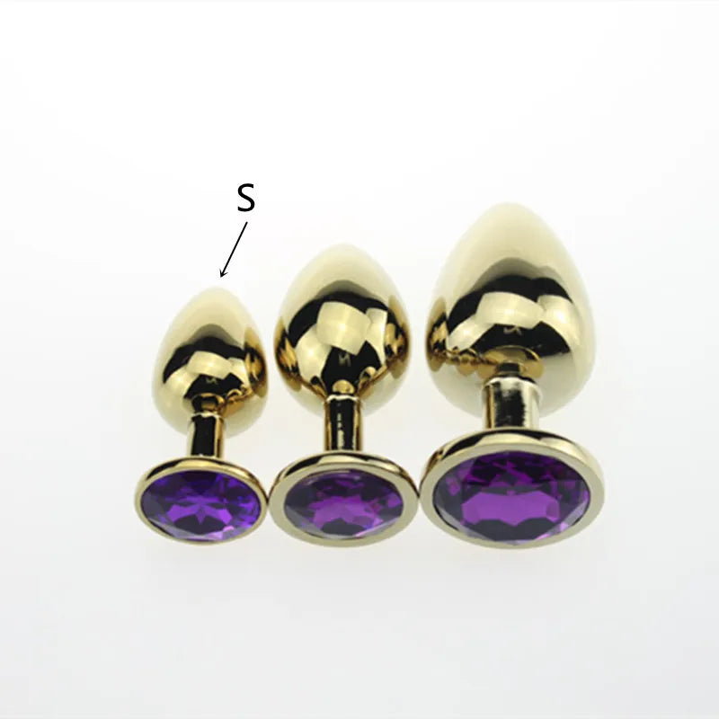 3 Size Anal plug S/M/L Stainless Steel Metal Anal Plug Sex Toys for Adults Female/Male Dildo Anal toys Women Men Gay Butt Plug