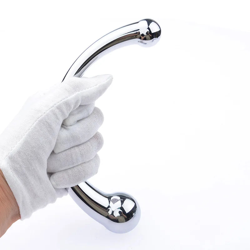 The G-spot Wand Massage Stick Pure Stainless Steel P-spot Massager Prostate Sex Toys Drop shipping