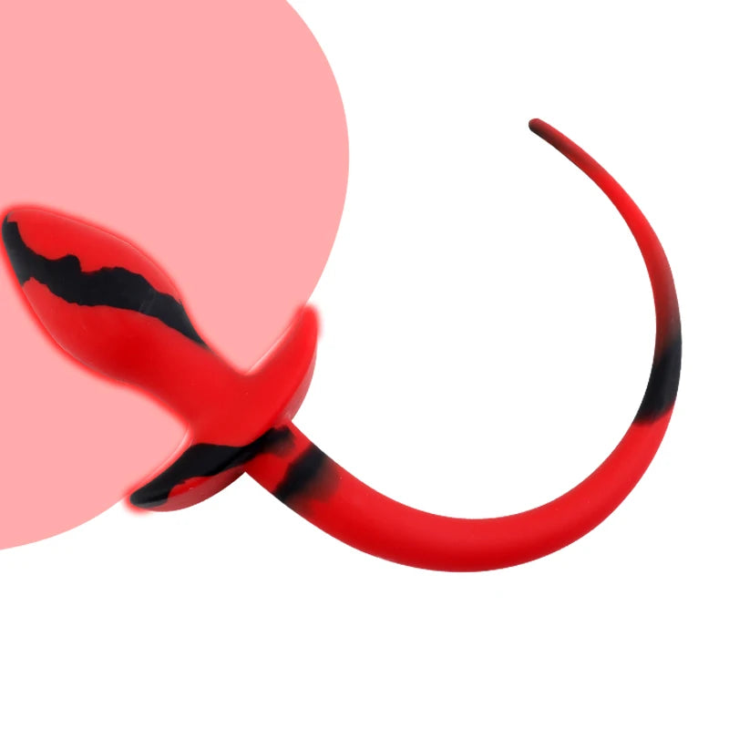 Pig tail silicone Butt plug sex toy adult product for woman,anal plug dog tails Slave cosplay submisson piggy girl Puppy Play