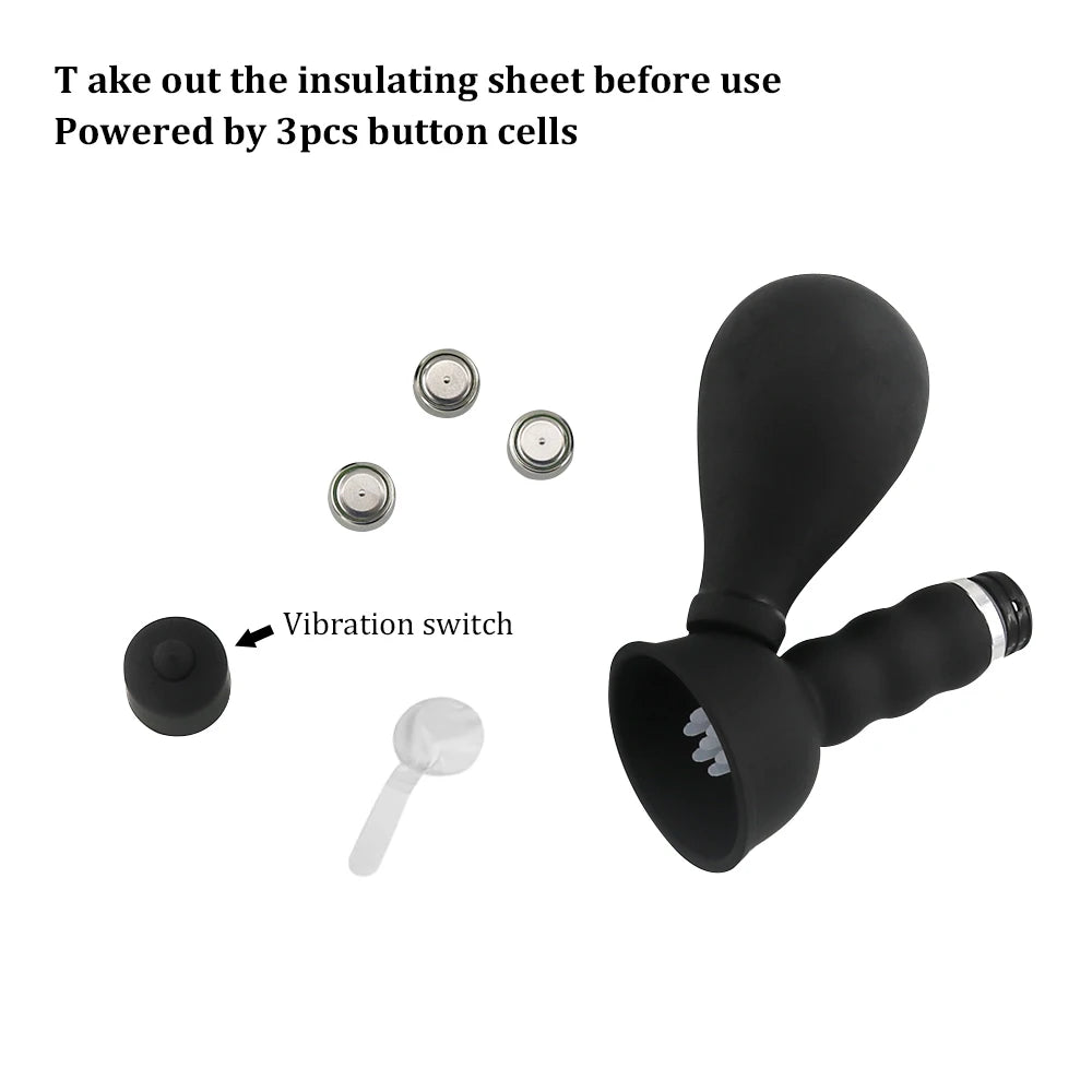 Nipple Sucker Vibrator With Brush Breast Nipple Pussy Clit Stimulation Massager Breast Enlargement Pump Adult Sex Toys For Women