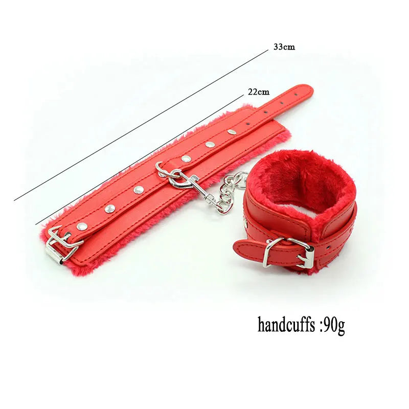 Erotic Sex Toys For Women Men Couples Adults Games Products BDSM Bondage Restraint Set Fetish Handcuffs Leather Whip Spanking