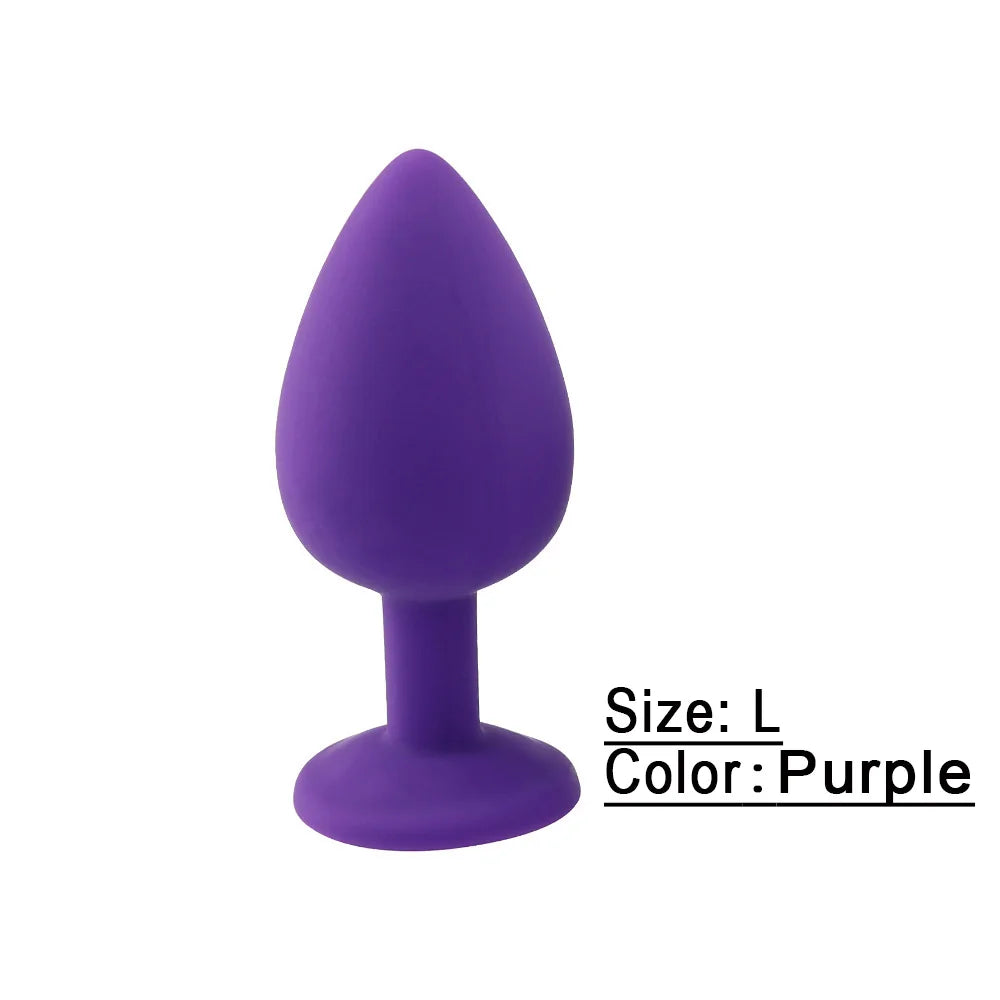 Silicone Anal Plug Unisex Sex Stopper Adult Sex Toys Men/Women Prostate Massager Anal Trainer Butt Plugs for Couples/Gay