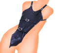 BDSM Bondage Leg/Arm Binder,Behind Back Straight Jacket,SM Leather Armbinder Restraint Slave Lockable Glove With Shoulder Straps