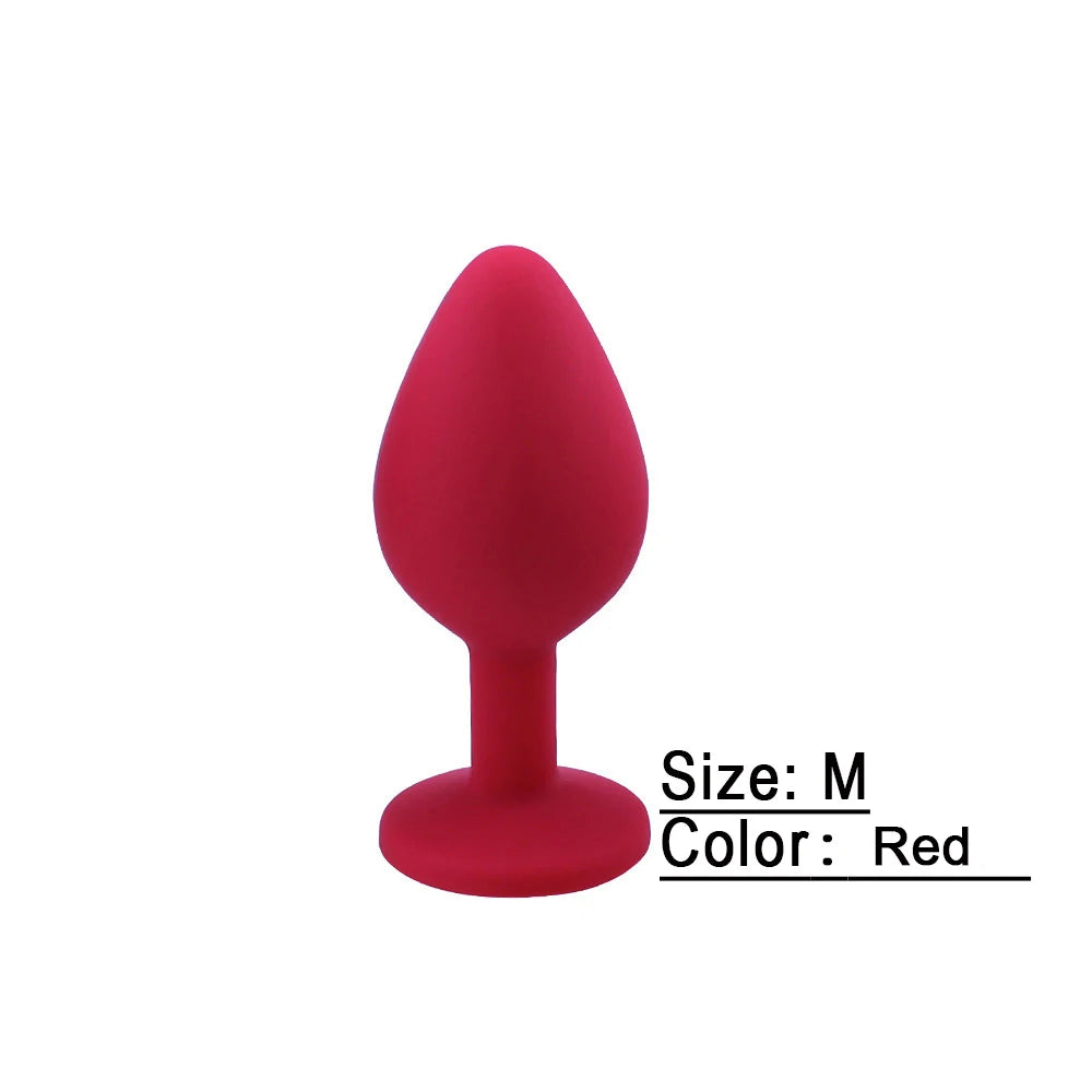 Silicone Anal Plug Unisex Sex Stopper Adult Sex Toys Men/Women Prostate Massager Anal Trainer Butt Plugs for Couples/Gay