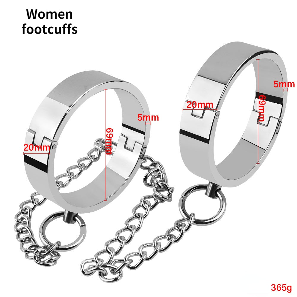 Erotic Metal Handcuffs BDSM Footcuffs Hand Restraint Cuffs Sex Bondage Slave Intimate Adult Games Sex Toys For Couple