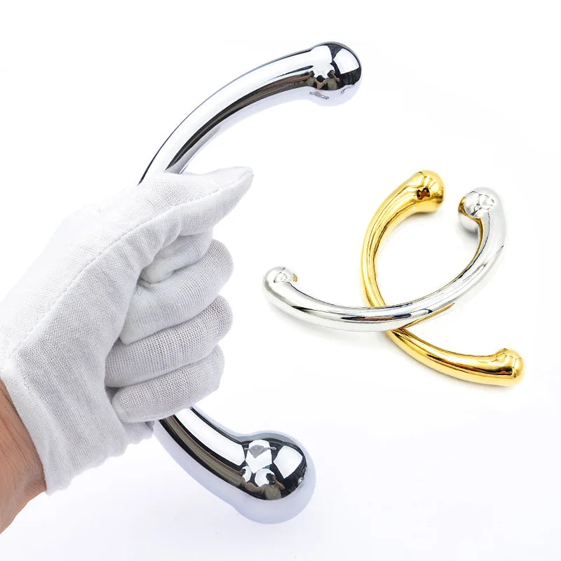 The G-spot Wand Massage Stick Pure Stainless Steel P-spot Massager Prostate Sex Toys Drop shipping