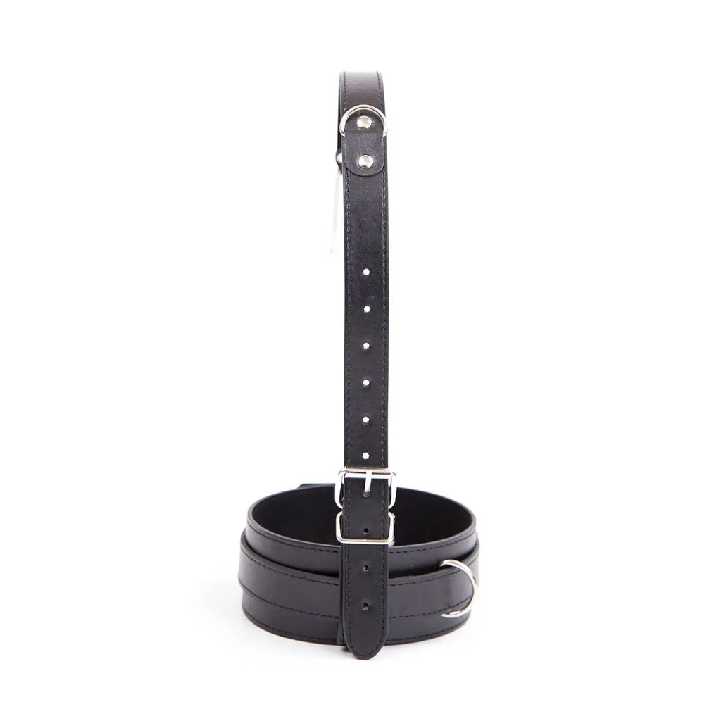 Slave Bondage Leather Choker Collar Strap with Smooth Stainless Steel Nose Hook for Fetish Bdsm Restraint Flirting Sex Toys