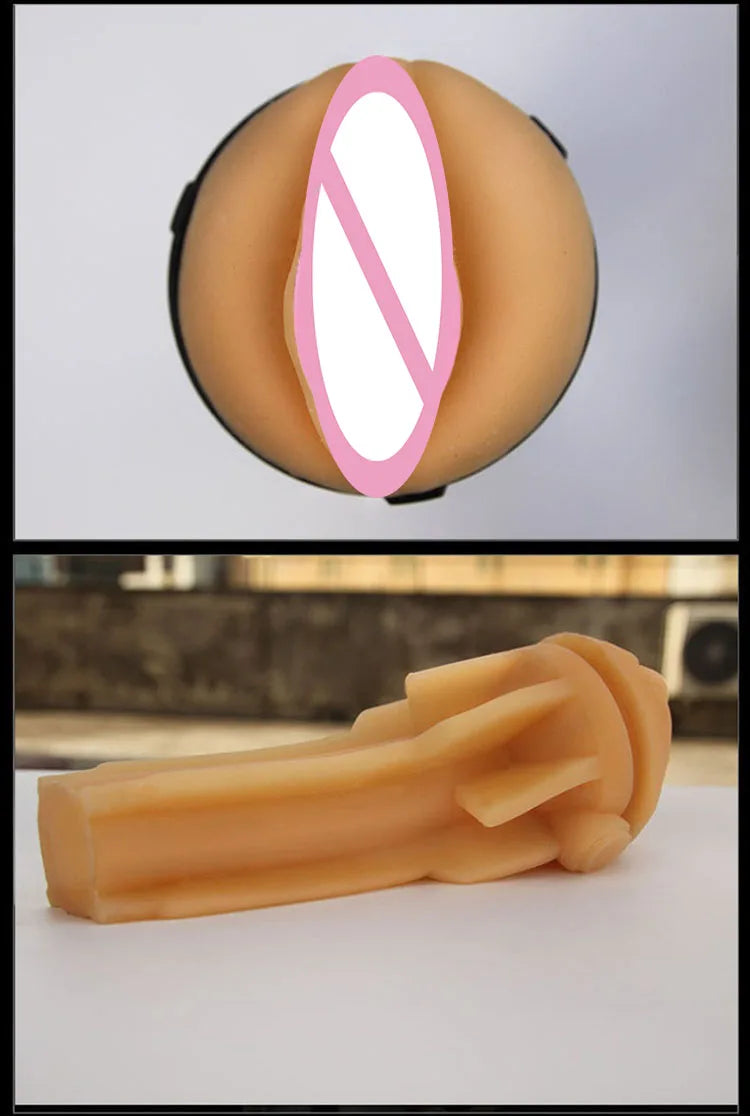 Vagina Real Pussy Aircraft Cup Male Masturbator Silicone Artificial Vagina Mouth  Oral Sex Masculino Erotic Toy Sex Toys for Men