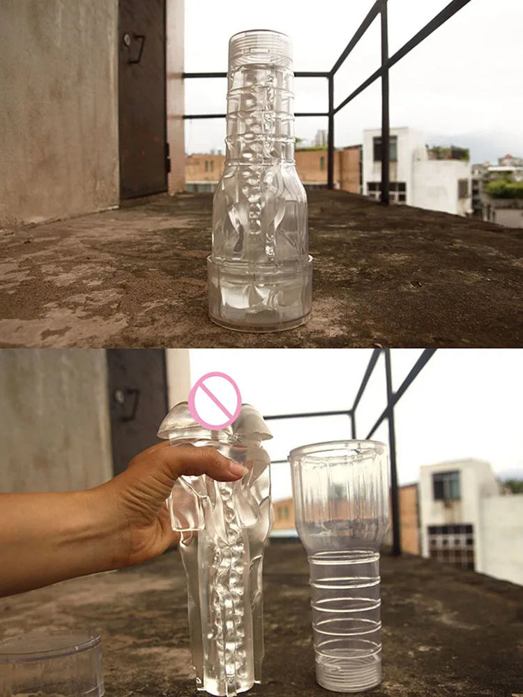 Vagina Real Pussy Aircraft Cup Male Masturbator Silicone Artificial Vagina Mouth  Oral Sex Masculino Erotic Toy Sex Toys for Men