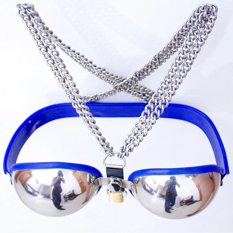 Stainless Steel Bra Breast Bondage Limit Chastity Belt Bdsm Products Cosplay Adult Games Sex Toys For Women Restraints