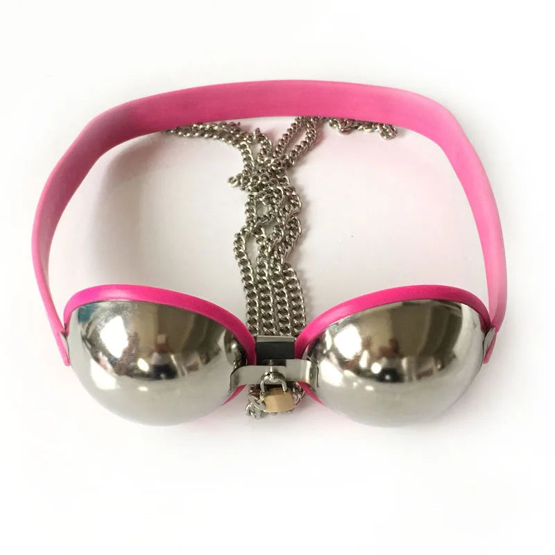 Stainless Steel Bra Breast Bondage Limit Chastity Belt Bdsm Products Cosplay Adult Games Sex Toys For Women Restraints