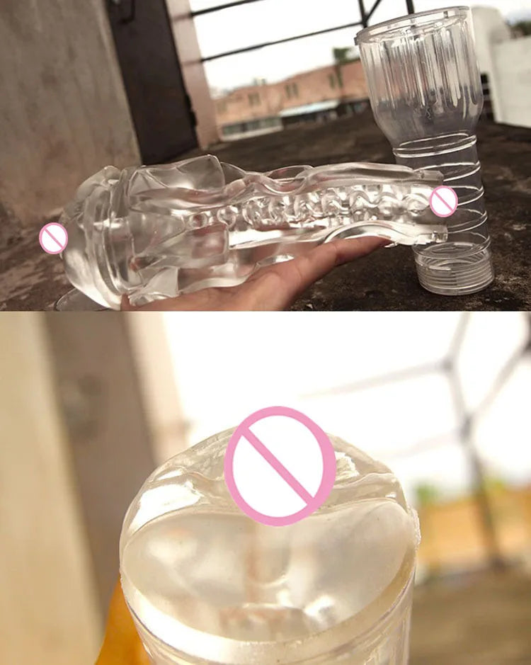 Vagina Real Pussy Aircraft Cup Male Masturbator Silicone Artificial Vagina Mouth  Oral Sex Masculino Erotic Toy Sex Toys for Men