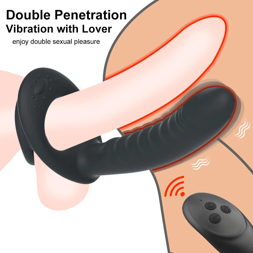 Double Penetration Penis Strapon Dildo Sex Toys For Women Man Strap On Penis Anal Beads Plug Adult G Spot Toys For Adults 18