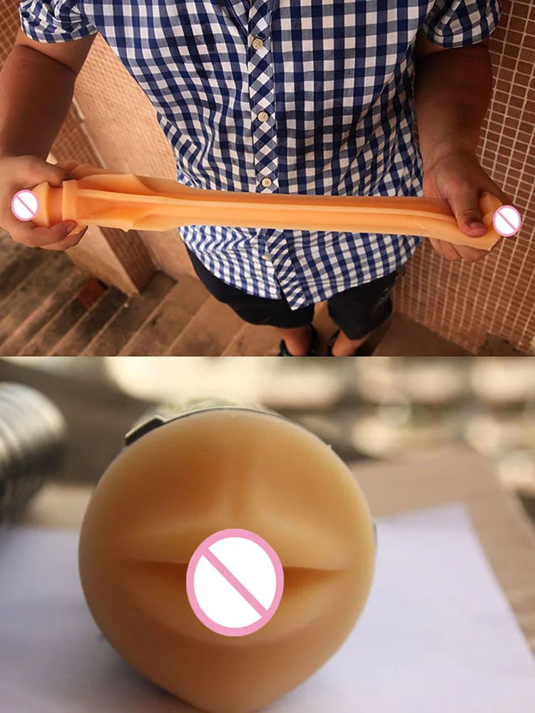 Vagina Real Pussy Aircraft Cup Male Masturbator Silicone Artificial Vagina Mouth  Oral Sex Masculino Erotic Toy Sex Toys for Men