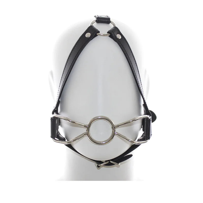 2024 Sex Toys Metal Ring Gag Flirting Open Mouth with O-Ring Sexual Bondage bdsm Harness type exotic accessories for Couples