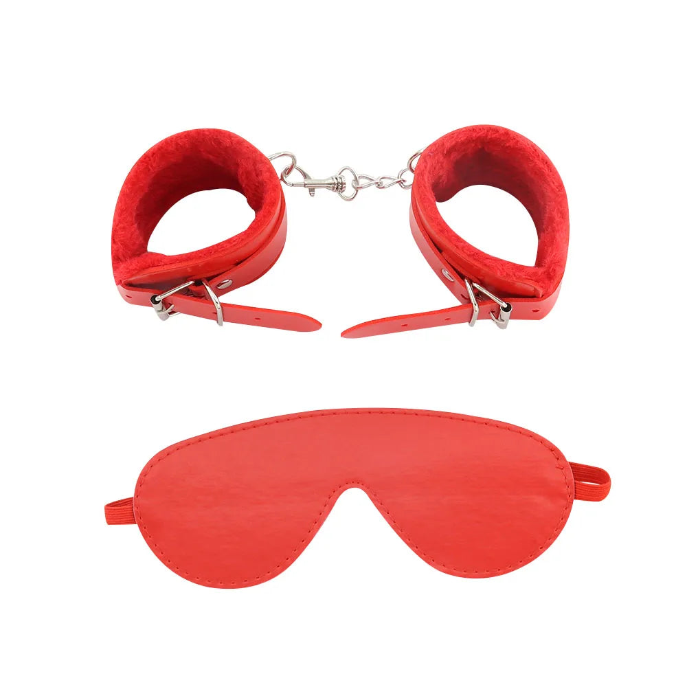 EXVOID 7PCS/Set Harness Strap Handcuffs Slave SM Bondage Belt BDSM Bondage Rope Fetish Adult Sex Toys For Couples Restraints