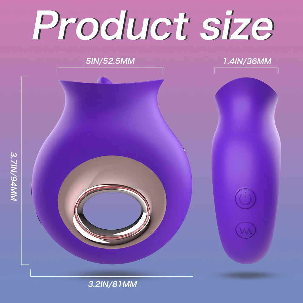 Vibrator for Women G-Spot Licking Dildo Clit Nipple Stimulator Oral Tongue Pussy Vagina Sex Toys for Women Female Masturbation