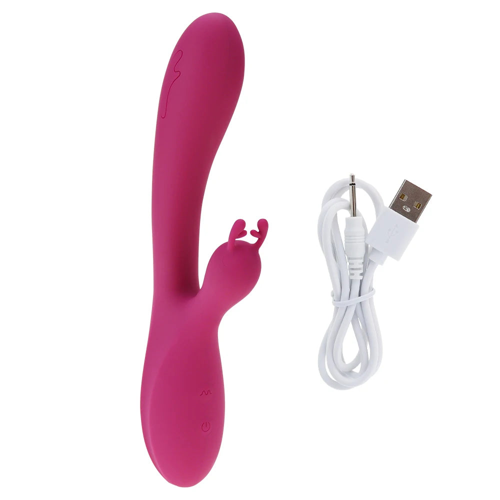 Adult sex toys Vibrators G-spot 10 Speeds USB Rechargeable Powerful Dildo Rabbit Vibrator for Women Clitoris stimulation Massage