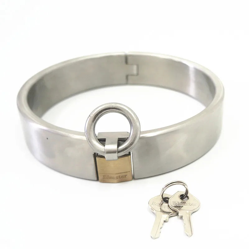 Black Emperor new stainless steel bdsm collar bondage restraints sex slave collar adult collars forwomen man