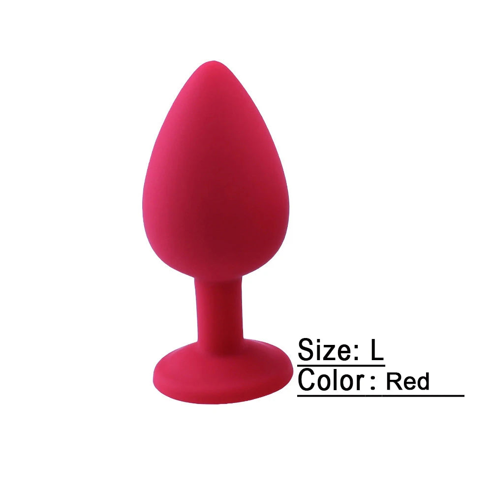 Silicone Anal Plug Unisex Sex Stopper Adult Sex Toys Men/Women Prostate Massager Anal Trainer Butt Plugs for Couples/Gay