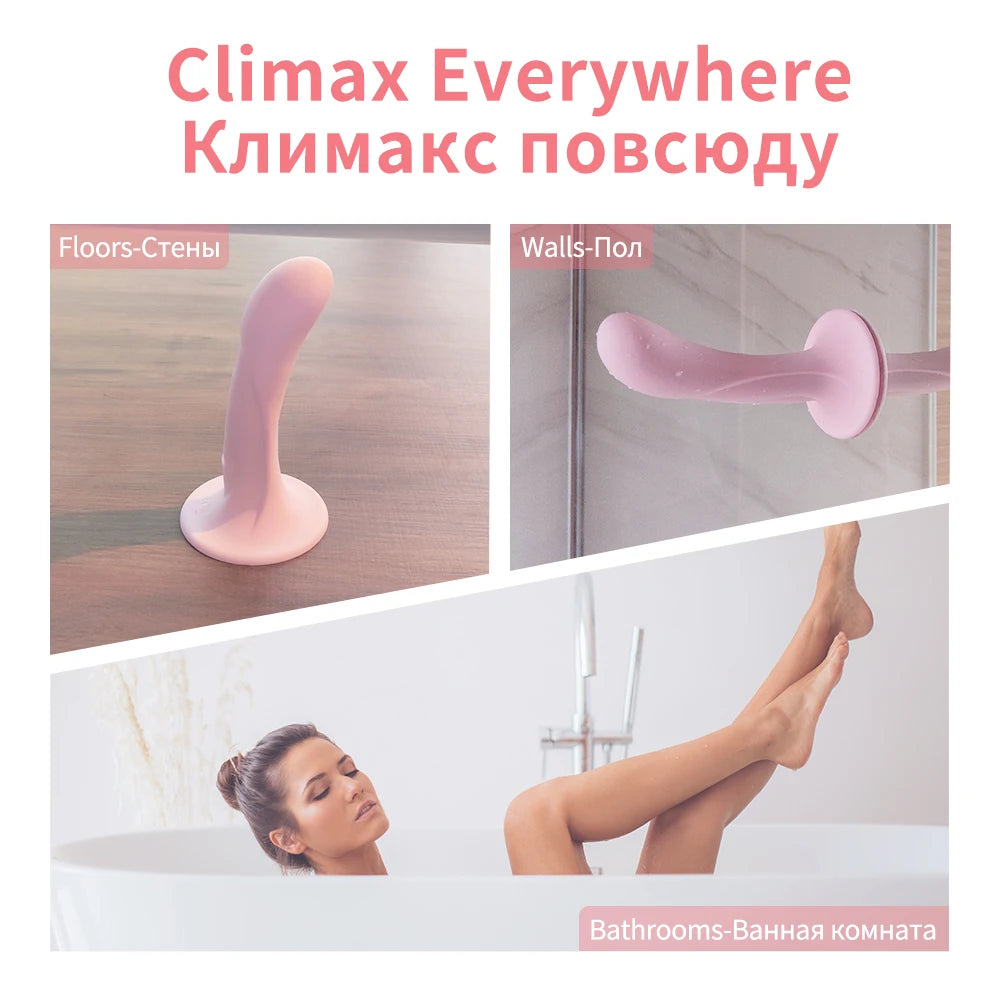 DRY WELL Dildo Vibrator Sex Toys for Women, Realistic Dildos Penis with Suction Cup, Anal Dildo with Couple Adult Sex Toys