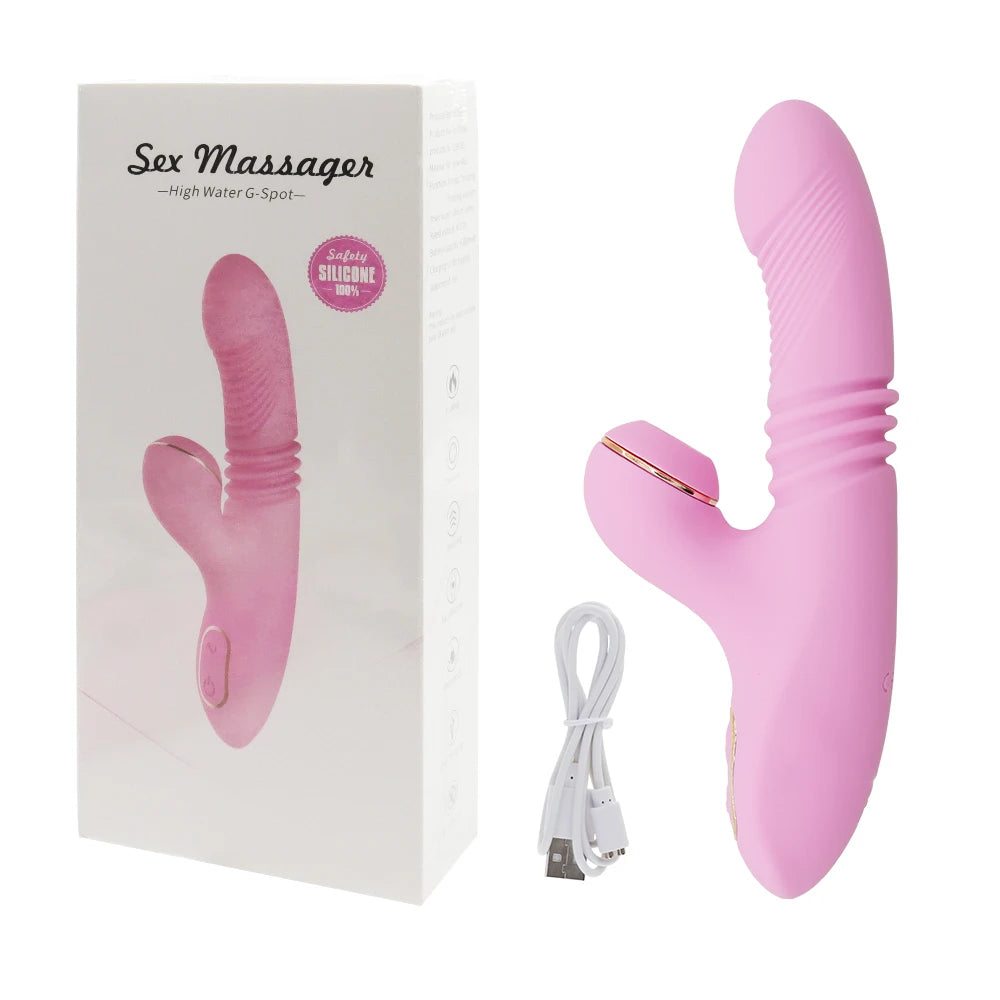 Adult Toys G Spot Dildo Vibrator Sex Toy Heating Telescopic Thrusting Sex Product Vibration for Women Female Clitoris Stimulator