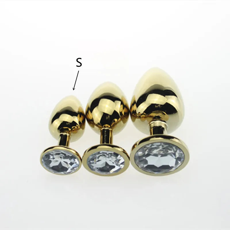 3 Size Anal plug S/M/L Stainless Steel Metal Anal Plug Sex Toys for Adults Female/Male Dildo Anal toys Women Men Gay Butt Plug
