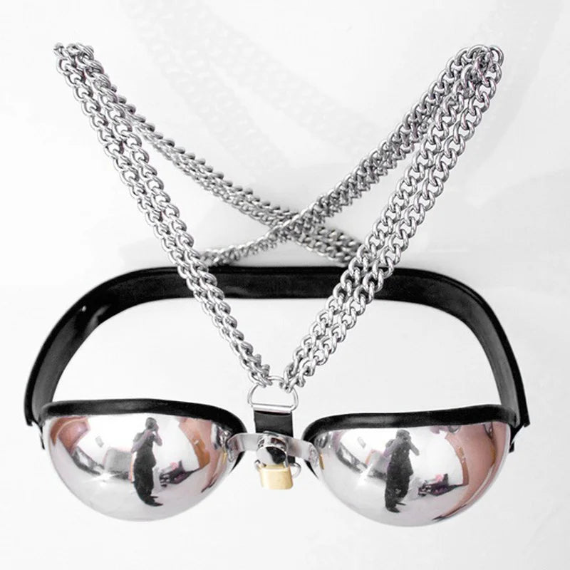 Stainless Steel Bra Breast Bondage Limit Chastity Belt Bdsm Products Cosplay Adult Games Sex Toys For Women Restraints