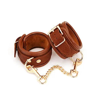 SMSPADE Leather Handcuffs BDSM Bondage Fetish Slave Sex Toys For Couples Wrist Cuffs Restraints Kit Erotic Adult Games Sex Shop