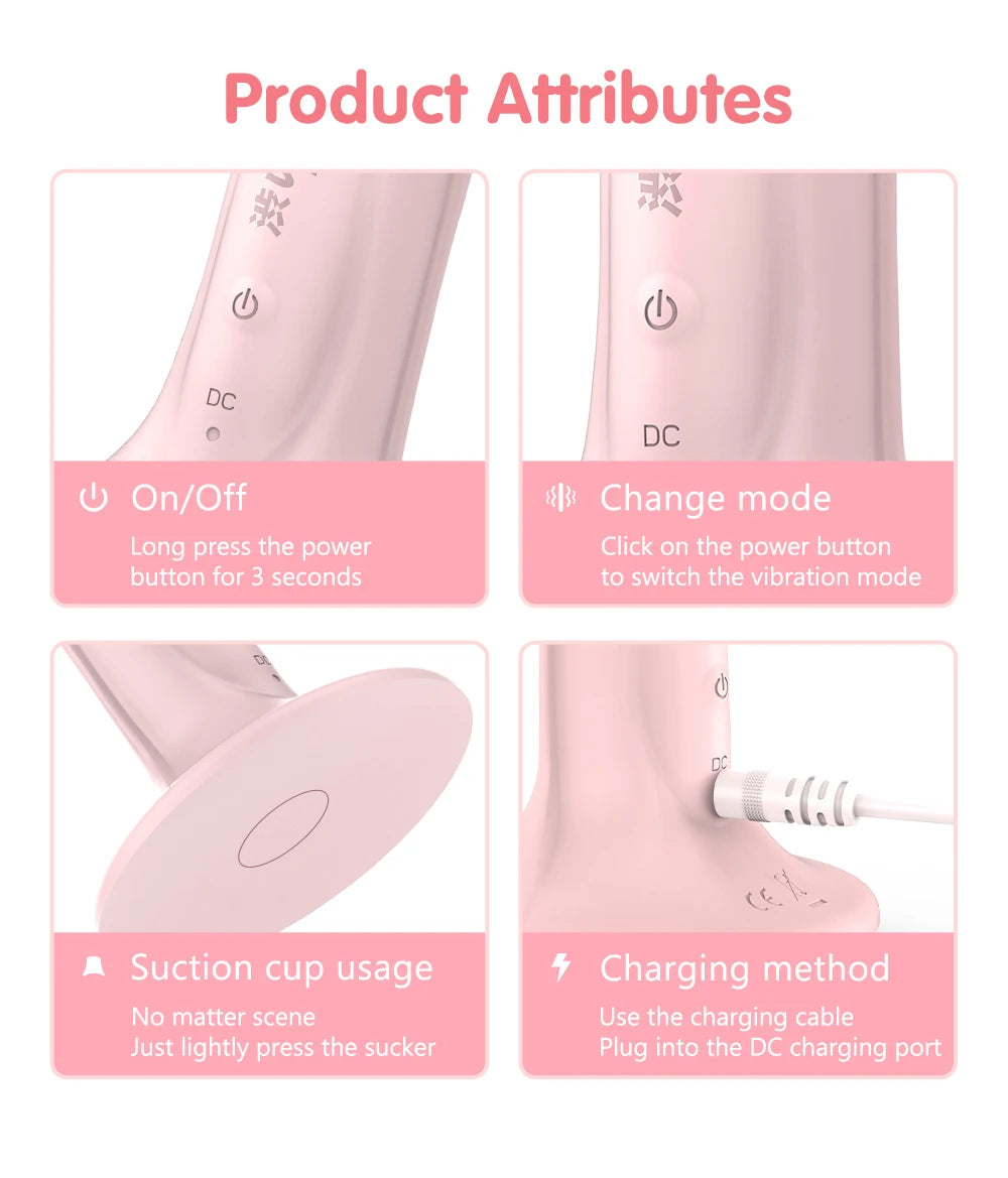 DRY WELL Dildo Vibrator Sex Toys for Women, Realistic Dildos Penis with Suction Cup, Anal Dildo with Couple Adult Sex Toys