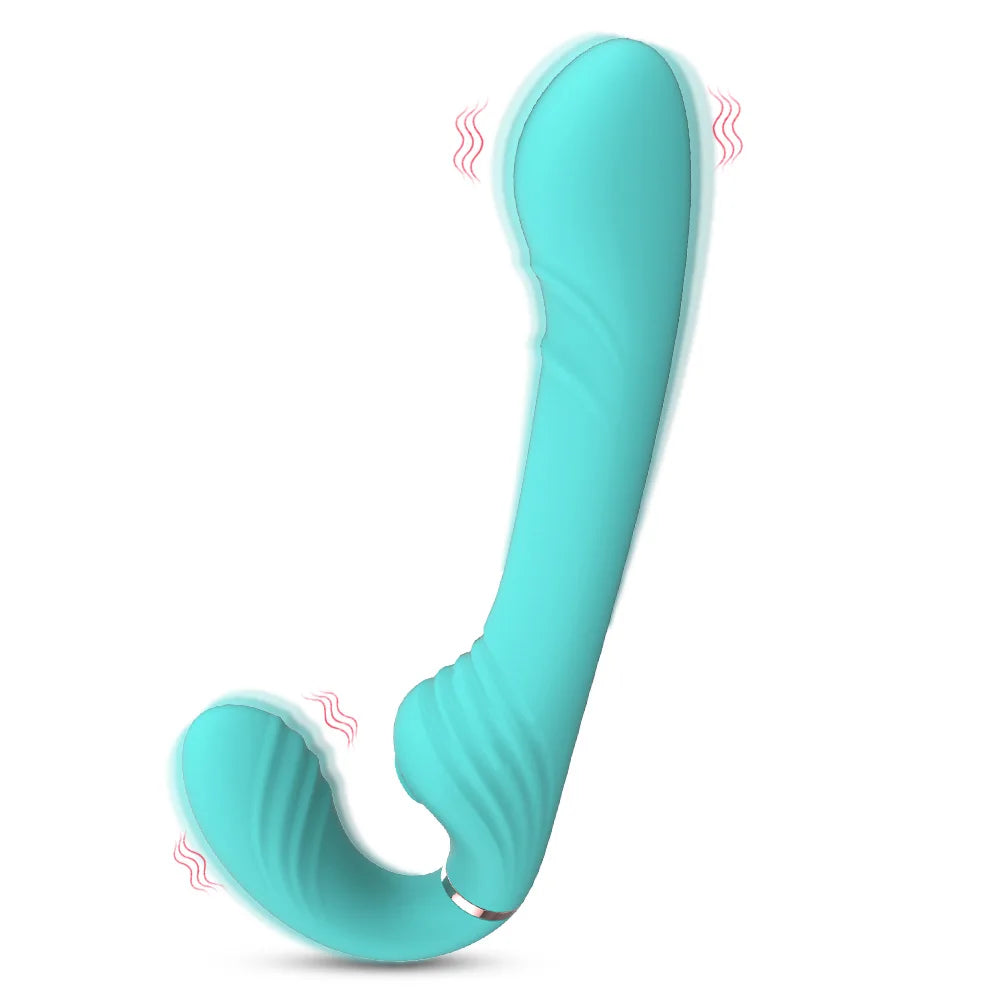 Mini Waterproof G-spot Vibrator for Women USB Rechargeable Dual Vibrating Massager with 10 Frequency Vibration Mode