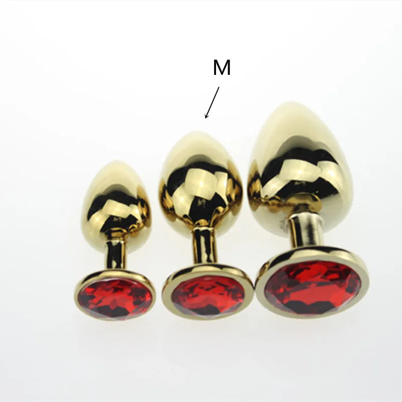 3 Size Anal plug S/M/L Stainless Steel Metal Anal Plug Sex Toys for Adults Female/Male Dildo Anal toys Women Men Gay Butt Plug