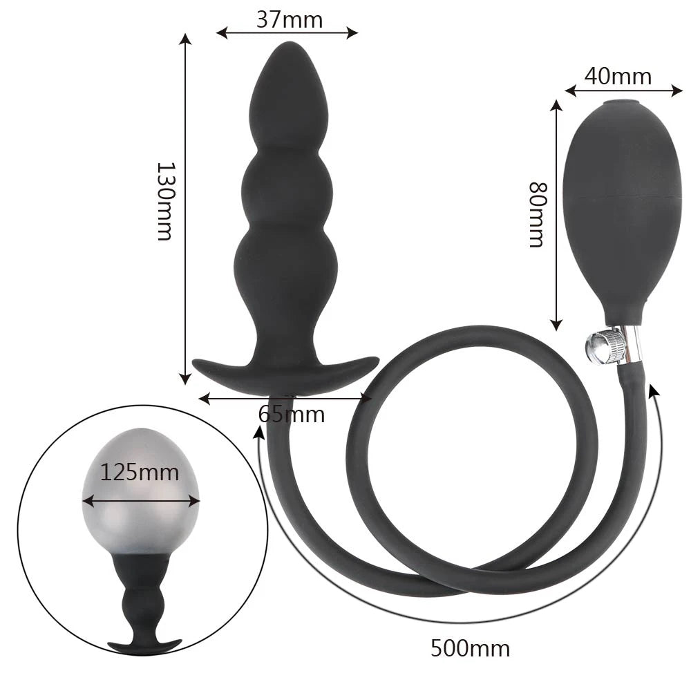 Inflatable Anal Plug Butt Dilator Sex Toys For Adults Games Men Women Dildo Vaginal Expander Couples Bondage Set Erotic Products