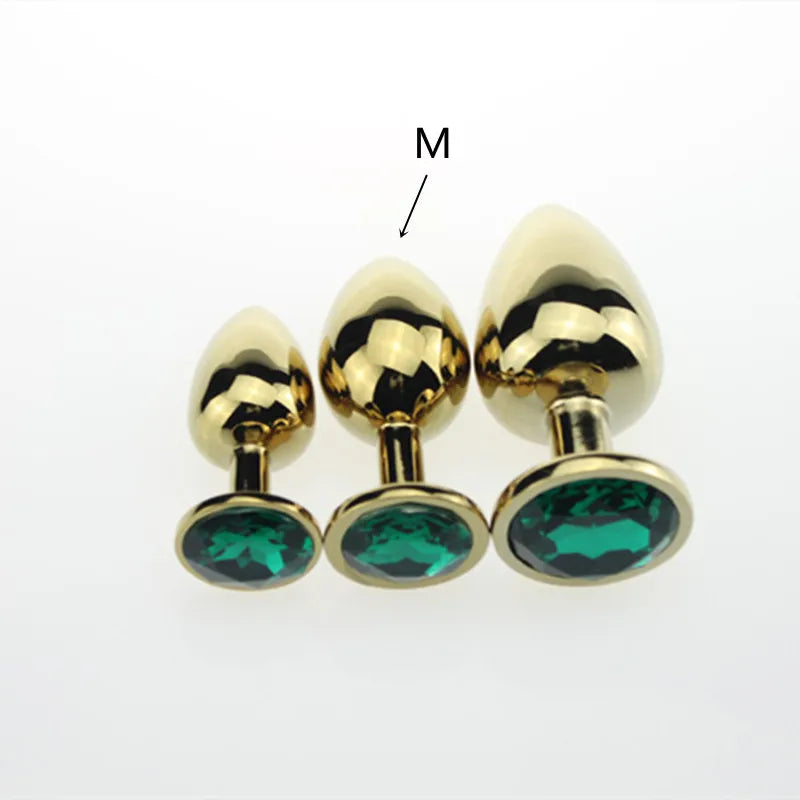 3 Size Anal plug S/M/L Stainless Steel Metal Anal Plug Sex Toys for Adults Female/Male Dildo Anal toys Women Men Gay Butt Plug