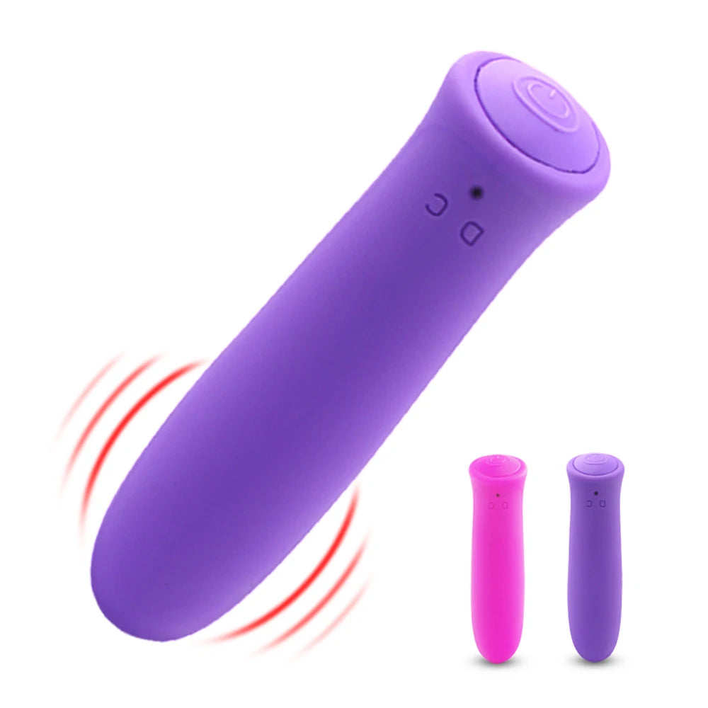 Mini Bullet Vibrator Female Clit Vagina Stimulation G Spot Masturbation Anal Vibration Massage AV Stick Dildo Sex Toys For Women