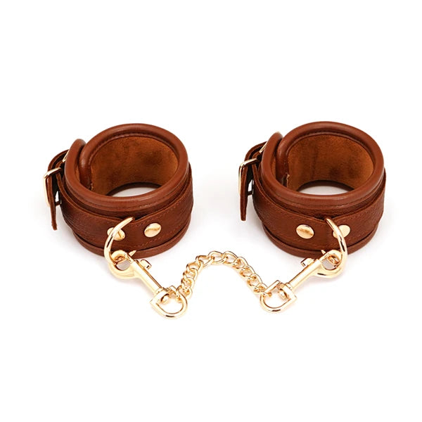 SMSPADE Leather Handcuffs BDSM Bondage Fetish Slave Sex Toys For Couples Wrist Cuffs Restraints Kit Erotic Adult Games Sex Shop