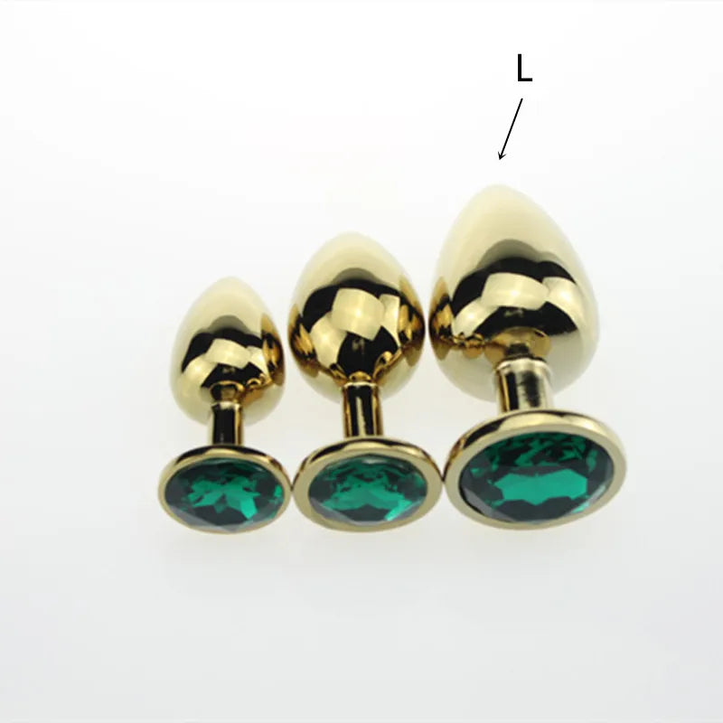 3 Size Anal plug S/M/L Stainless Steel Metal Anal Plug Sex Toys for Adults Female/Male Dildo Anal toys Women Men Gay Butt Plug