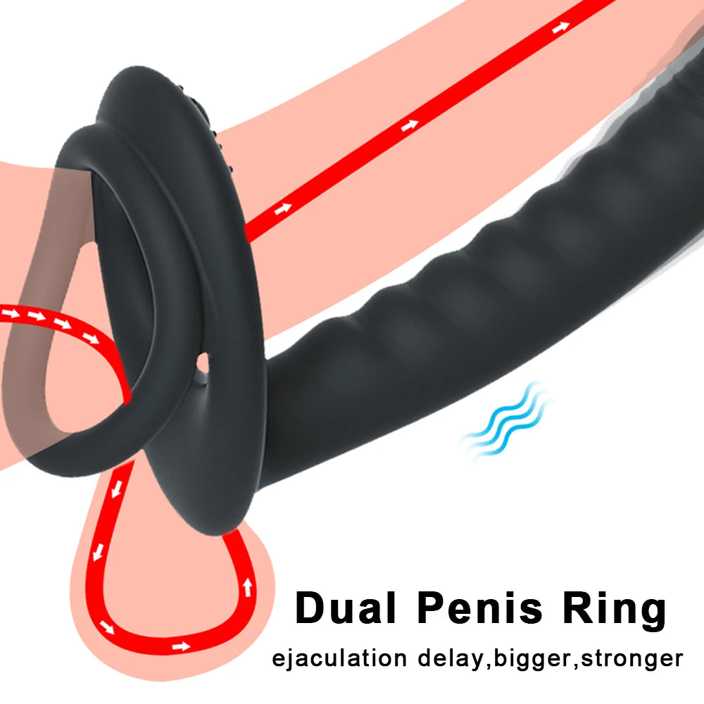 Double Penetration Penis Strapon Dildo Sex Toys For Women Man Strap On Penis Anal Beads Plug Adult G Spot Toys For Adults 18