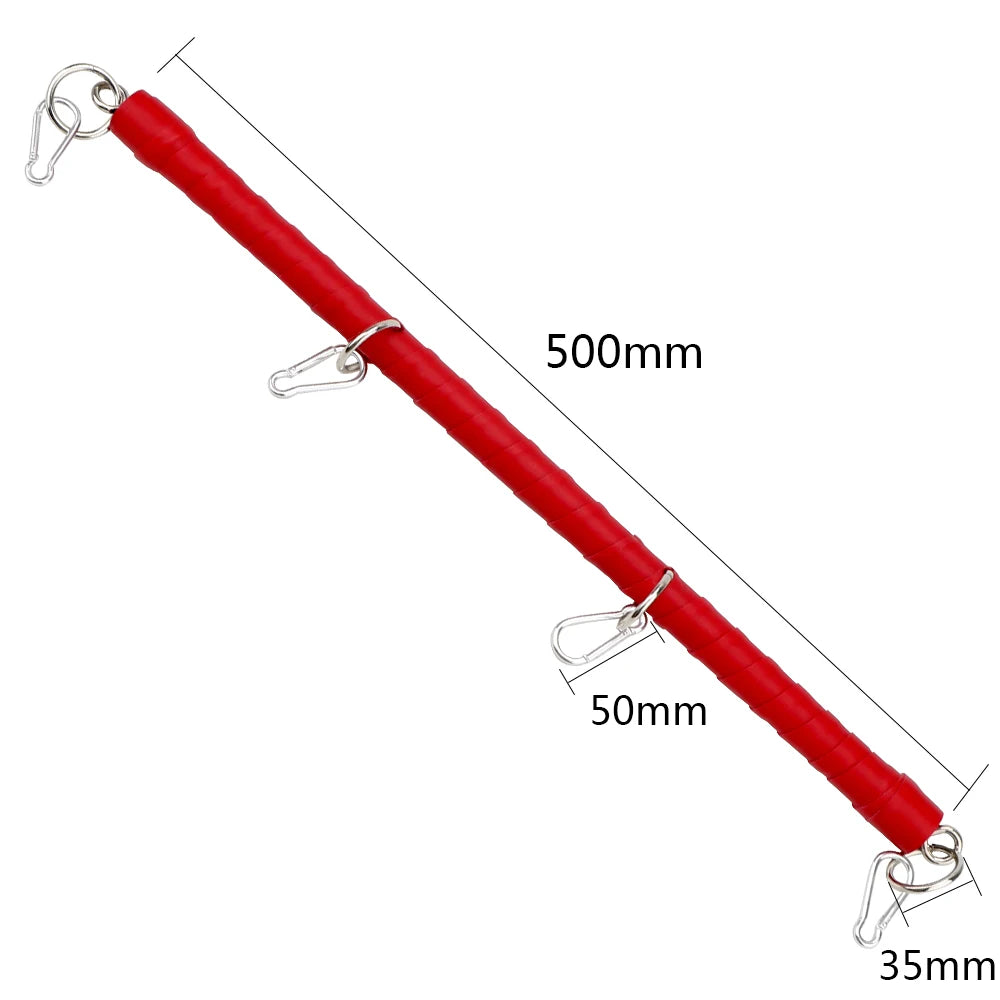 Stainless Steel Metal Adjustable Spreader Bar Bondage Set Unisex Hogtie Hand Ankle Cuffs Fetish bdsm Restraints Shackles Sex Toy