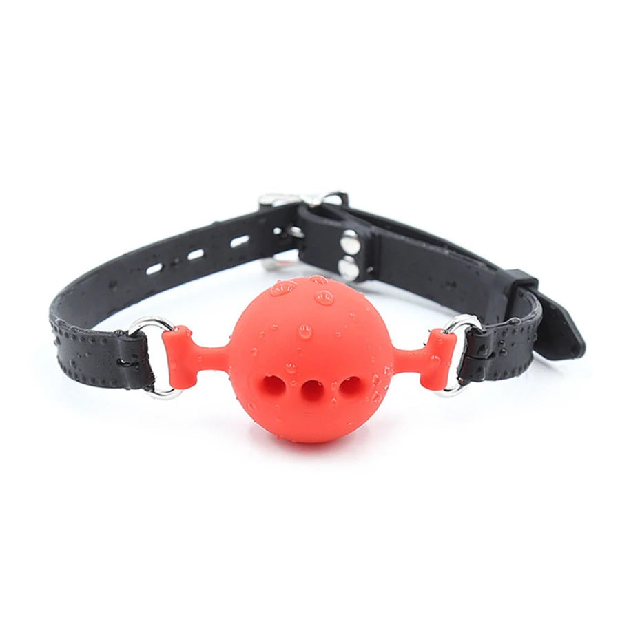 BDSM Bondage Adjustable Handcuffs Ankle with Stainless Steel Open Legs Pu Leather Set Silicone Mouth Gags for Couple Sex Games
