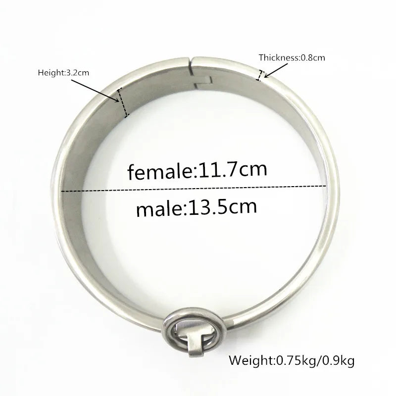 Black Emperor new stainless steel bdsm collar bondage restraints sex slave collar adult collars forwomen man