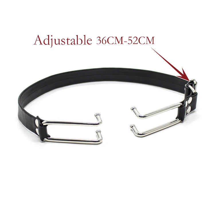 BDSM Harness Gag Spreader Open Mouth Gags Metal Claw Hook Force For Women Couples Slave Bondage Erotic Oral Sex Toys Accessories